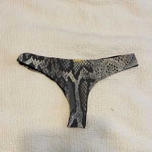 San Lorenzo Bikini Bottoms- Snakeskin/Black